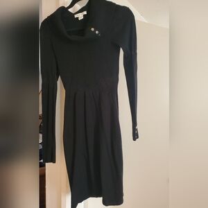 White House Black Market Sweater Dress, Fold over Collar